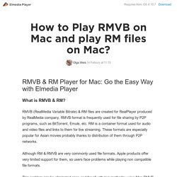 How to play RMVB on Mac