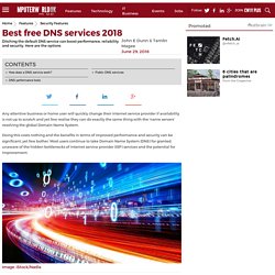 Best free DNS services 2018