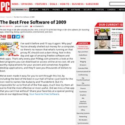 The Best Free Software of 2009 - Features by PC Magazine