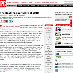 The Best Free Software of 2010