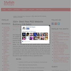 350+ Best Free PSD Website Buttons (19 Sets)