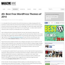 15+ Best Free WordPress Themes of 2013