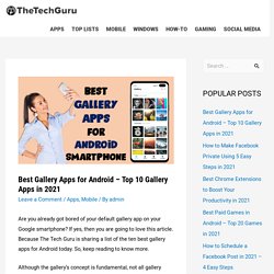 Best Apps for Android Gallery