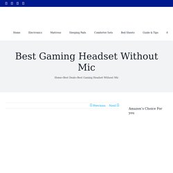 Top 5 Best Gaming Headset Without Mic To Buy In 2021