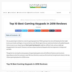 Top 10 Best Gaming Keypads in 2018 Reviews