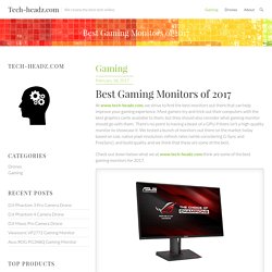 Best Gaming Monitors of 2017