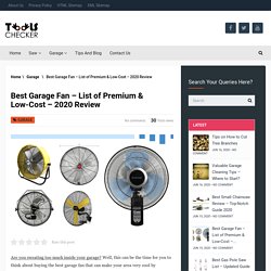 Best Garage Fan - List of Premium & Low-Cost - 2020 Review