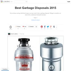 Best Garbage Disposals 2015
