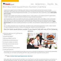 Best Buy Geek Squad Phone Number