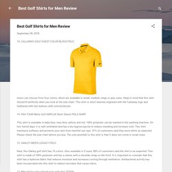 Best Golf Shirts for Men Review