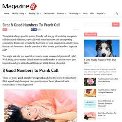 Best 8 Good Numbers To Prank Call