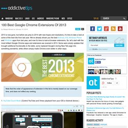 100 Best Google Chrome Extensions Of 2013