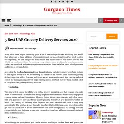 5 Best UAE Grocery Delivery Services 2020