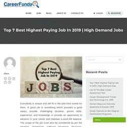 Top 7 Best Highest Paying Job In 2019