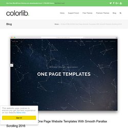 18 Best HTML5 One Page Website Templates 2016