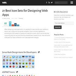 21 Best Icon Sets for Designing Web Apps