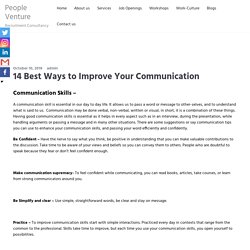 14 Best Ways to Improve Your Communication