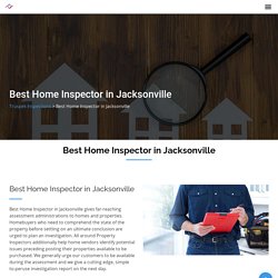 Best Home Inspector in Jacksonville