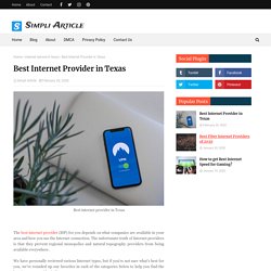 Best Internet Provider in Texas