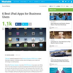 6 Best iPad Apps for Business Users
