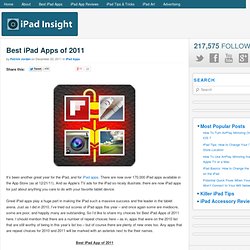 Best iPad Apps of 2011