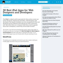 30 Best iPad Apps for Web Designers and Developers