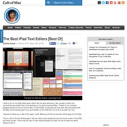 The Best iPad Text Editors [Best Of