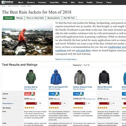 The Best Rain Jackets for Men of 2018