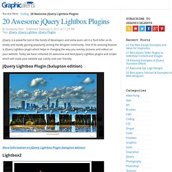 20 Best jQuery Lightbox Plugins