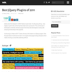 Best jQuery Plugins of 2011