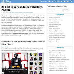 25 Best jQuery Slideshow Plugins