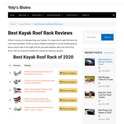 Best Kayak Roof Rack Reviews