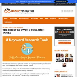 The 8 Best Keyword Research Tools