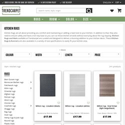 Buy Fabulous Black Kitchen Rugs Online By TrendCarpet_UK