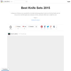 Best Knife Sets 2015