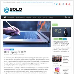 Best Laptop of 2020 - Solo Technology