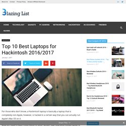 Top 10 Best Laptops for Hackintosh 2015