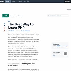 The Best Way to Learn PHP