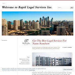 Get The Best Legal Services For Name Searchers