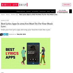 10+ Best Lyrics Apps