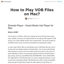VOB Player for Mac