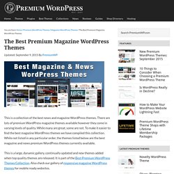 Best Magazine Premium WordPress Themes