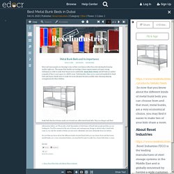 Best Metal Bunk Beds in Dubai