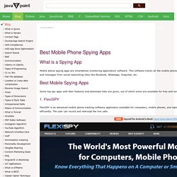 Best Mobile Phone Spying Apps