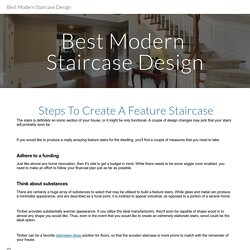 Best Modern Staircase Design
