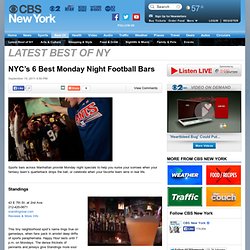 NYC’s 6 Best Monday Night Football Bars