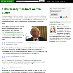 7 Best Money Tips from Warren Buffett