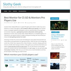 Best Monitor for CS GO & Monitors Pro Players Use