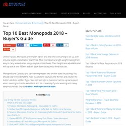 Top 10 Best Monopods 2018 - Buyer’s Guide