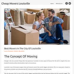 Best Movers In The City Of Louisville
